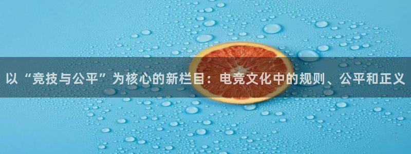 db电竞平台：以“竞技与公平”为核心的新栏目：电竞文化中的规则、公平和正义